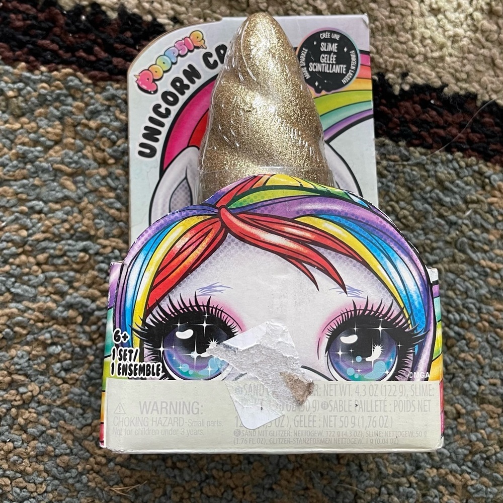 Poopsie Unicorn Crush Slime Set with Gold Horn